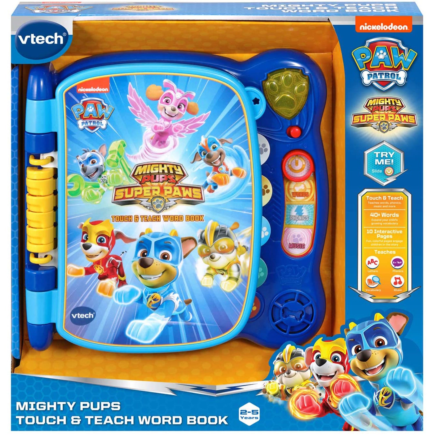 VTech PAW Patrol Mighty Pups Touch & Teach Word Book (English Version)