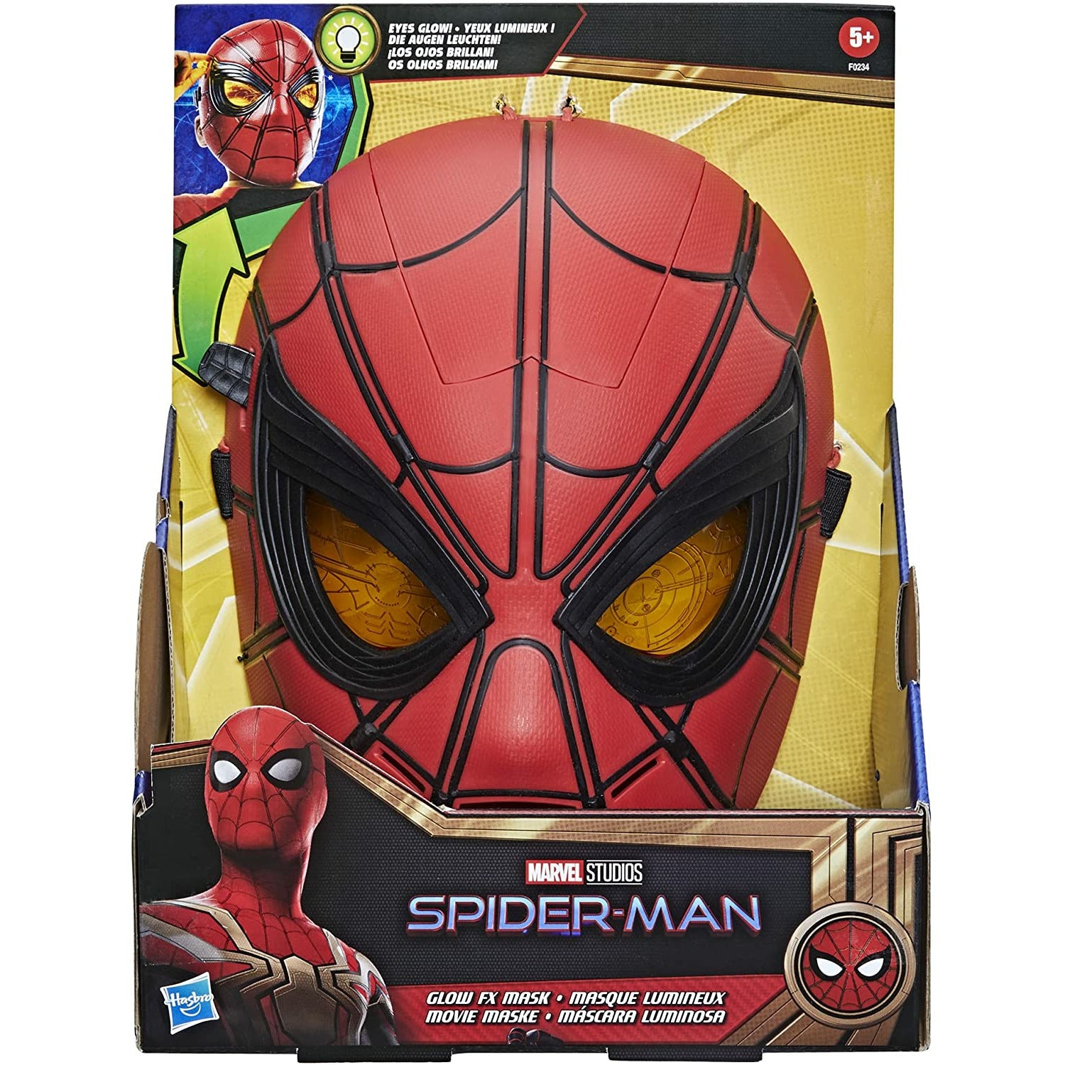 Hasbro Marvel Spider-Man Glow FX Mask Electronic Wearable Mask