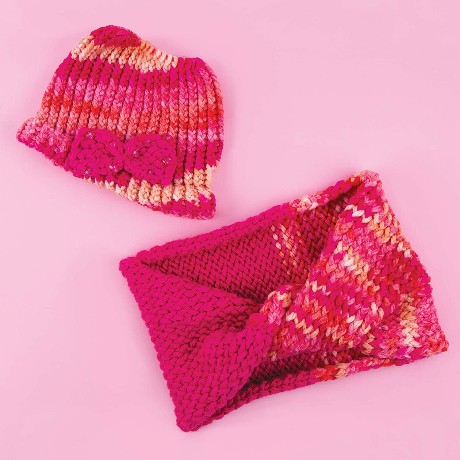Make It Real - Beanie and Infinity Scarf Knitting Kit