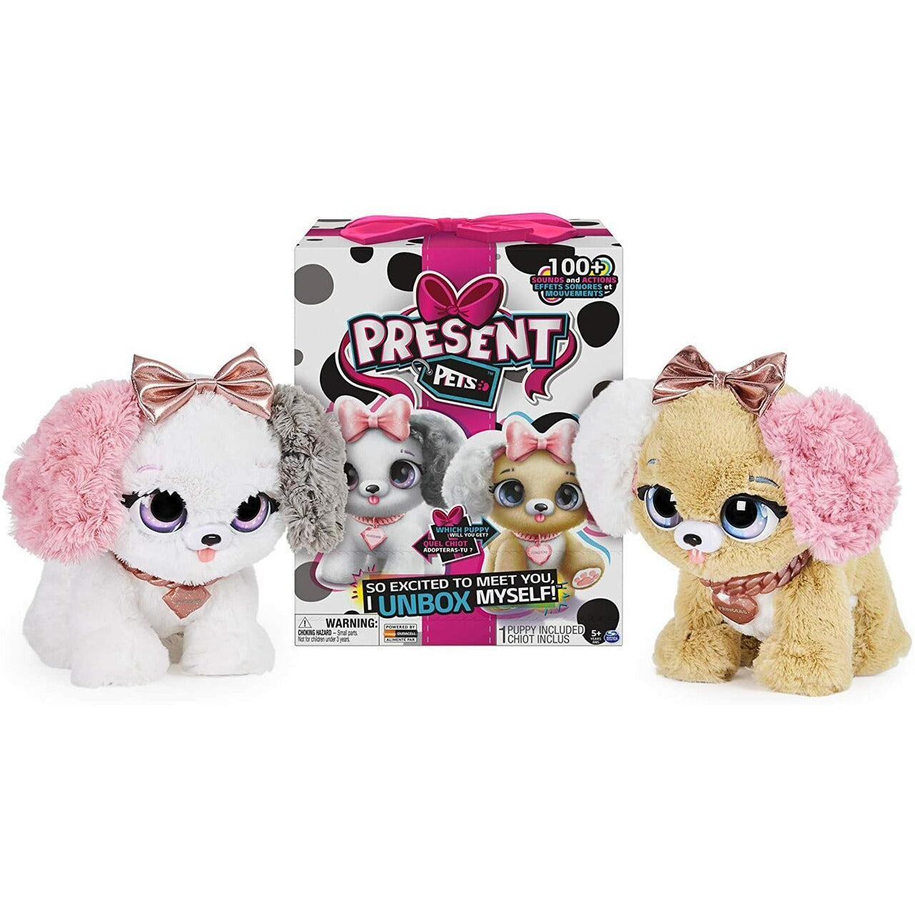 Present Pets, Fancy Puppy Interactive Plush Pet Toy with Over 100 Sounds and Actions (Style May Vary)