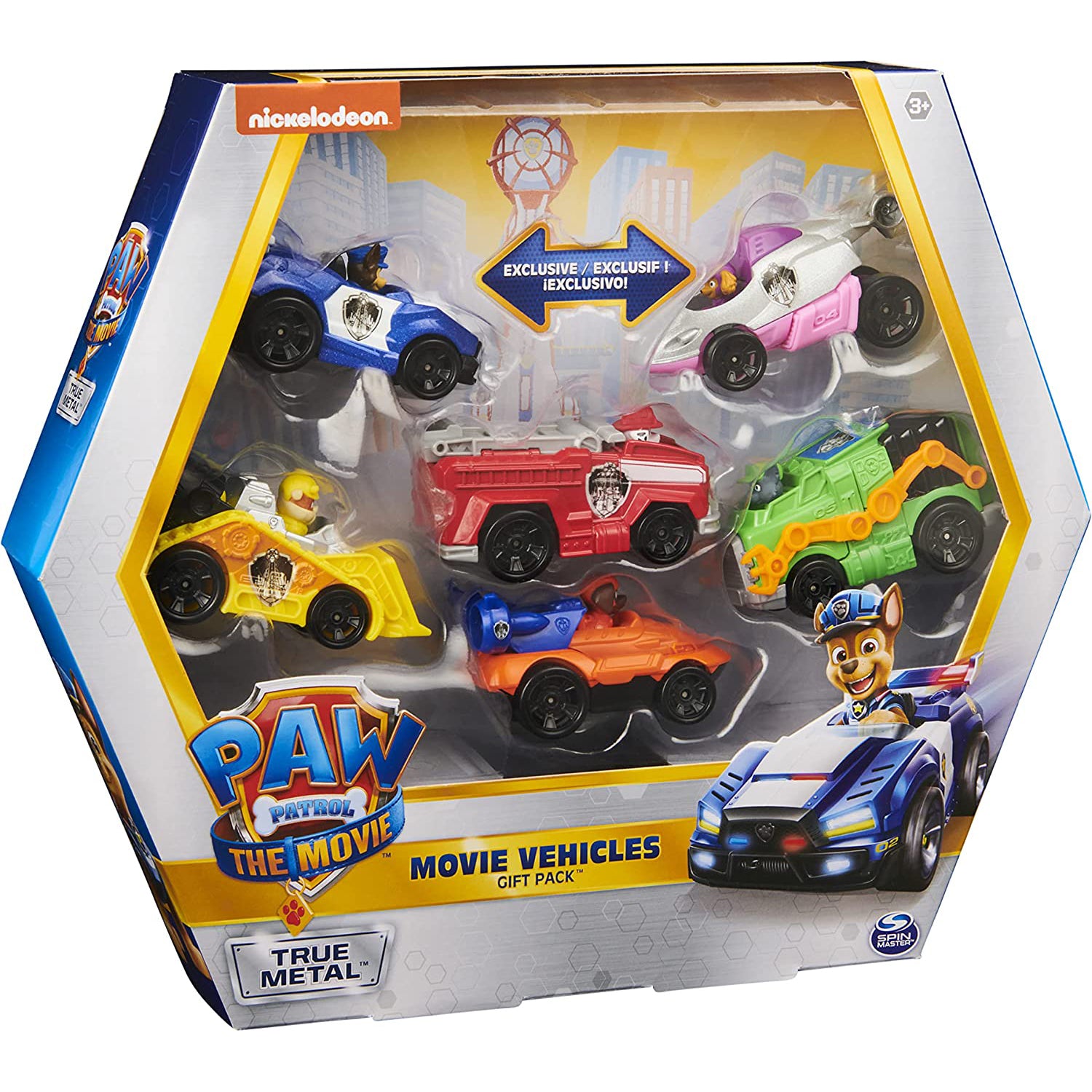PAW Patrol True Metal Movie Gift Pack of 6 Collectible Die-Cast Toy Cars