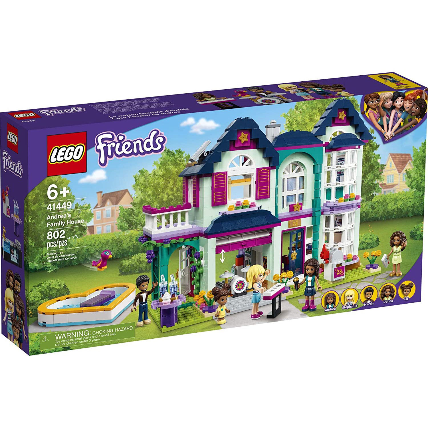LEGO Friends Andrea's Family House [41449 - 802 Pieces]