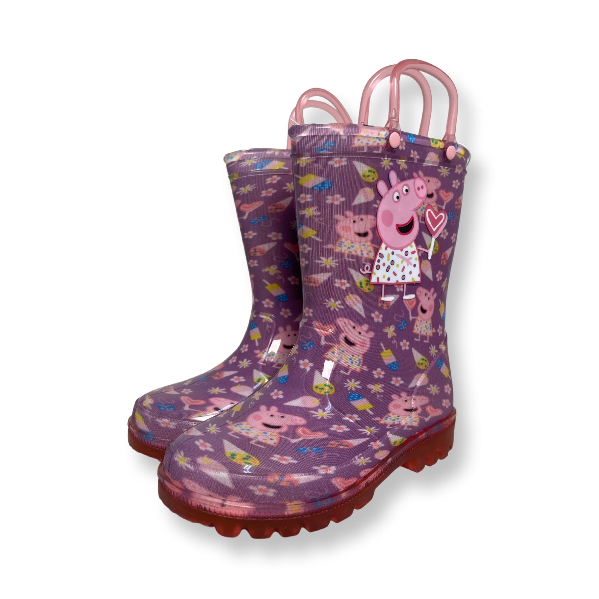 Peppa Pig Light-Up Rain Boots - Purple