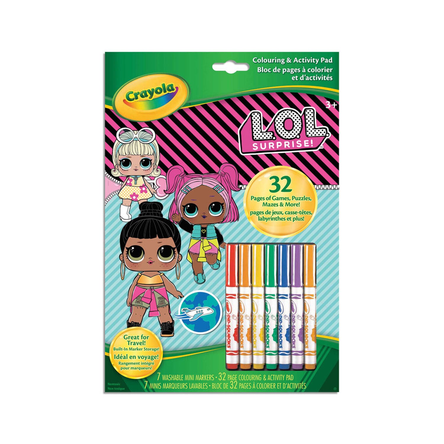 Crayola Glow Fusion - Deep Sea Critters (12pcs), Glow in The Dark Markers,  Sea Creature Coloring Pages, Gift for Boys & Girls, Ages 8+