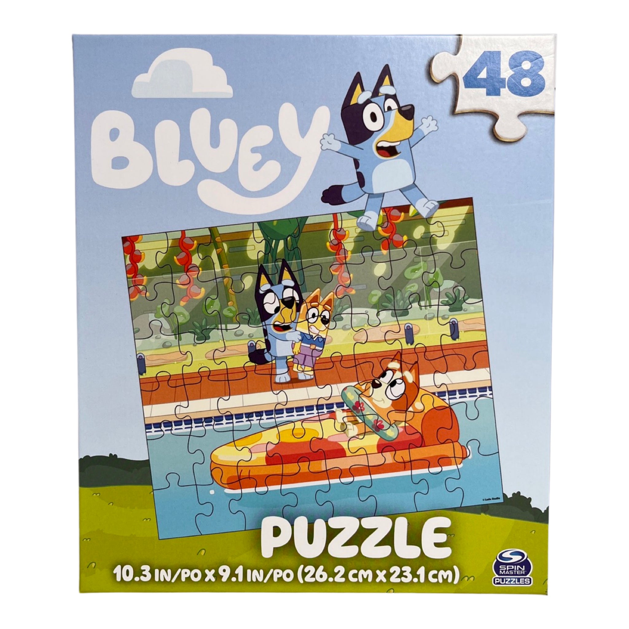 Bluey 48 Piece Puzzle - Pool
