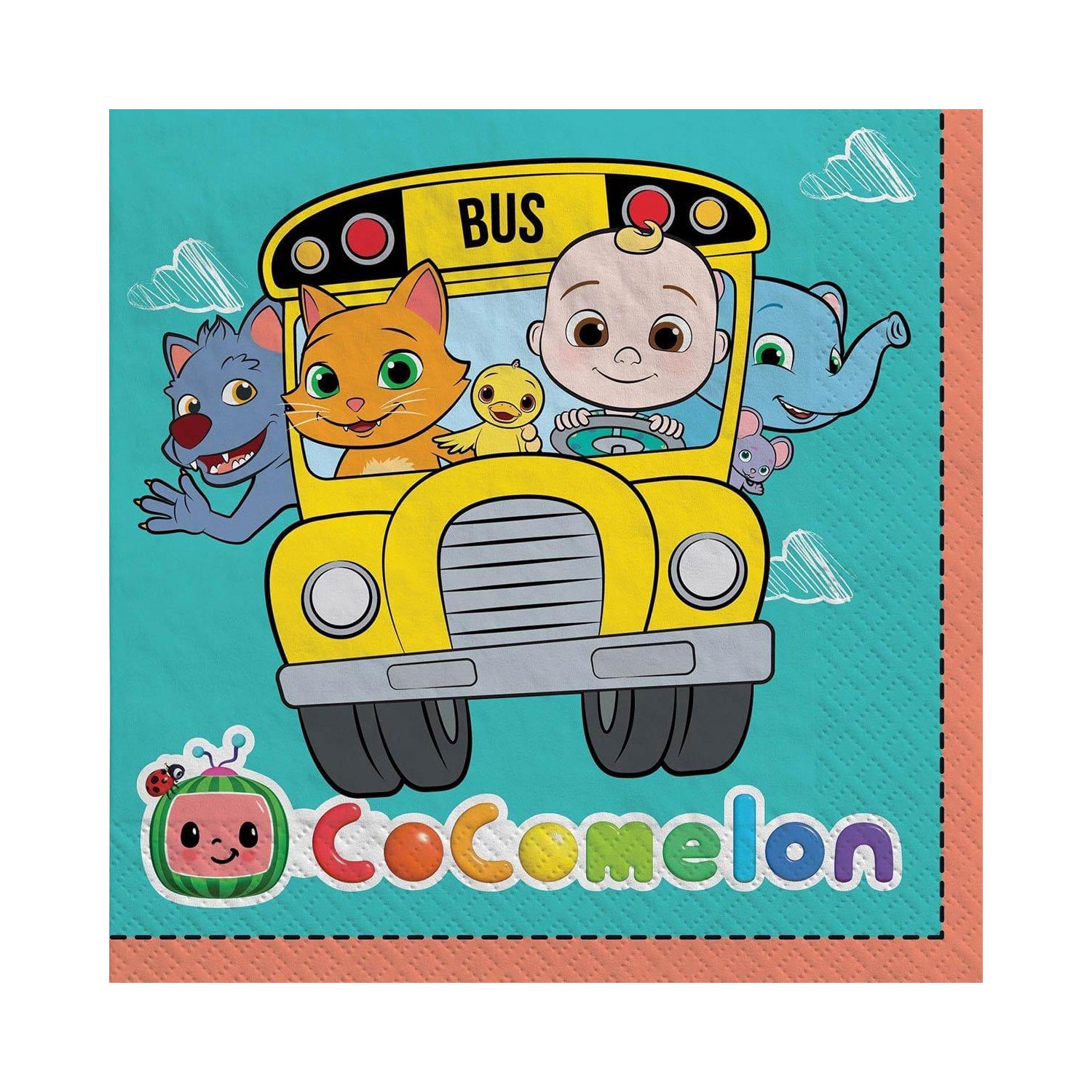 Amscan CoComelon Party Luncheon Napkins - Pack of 16