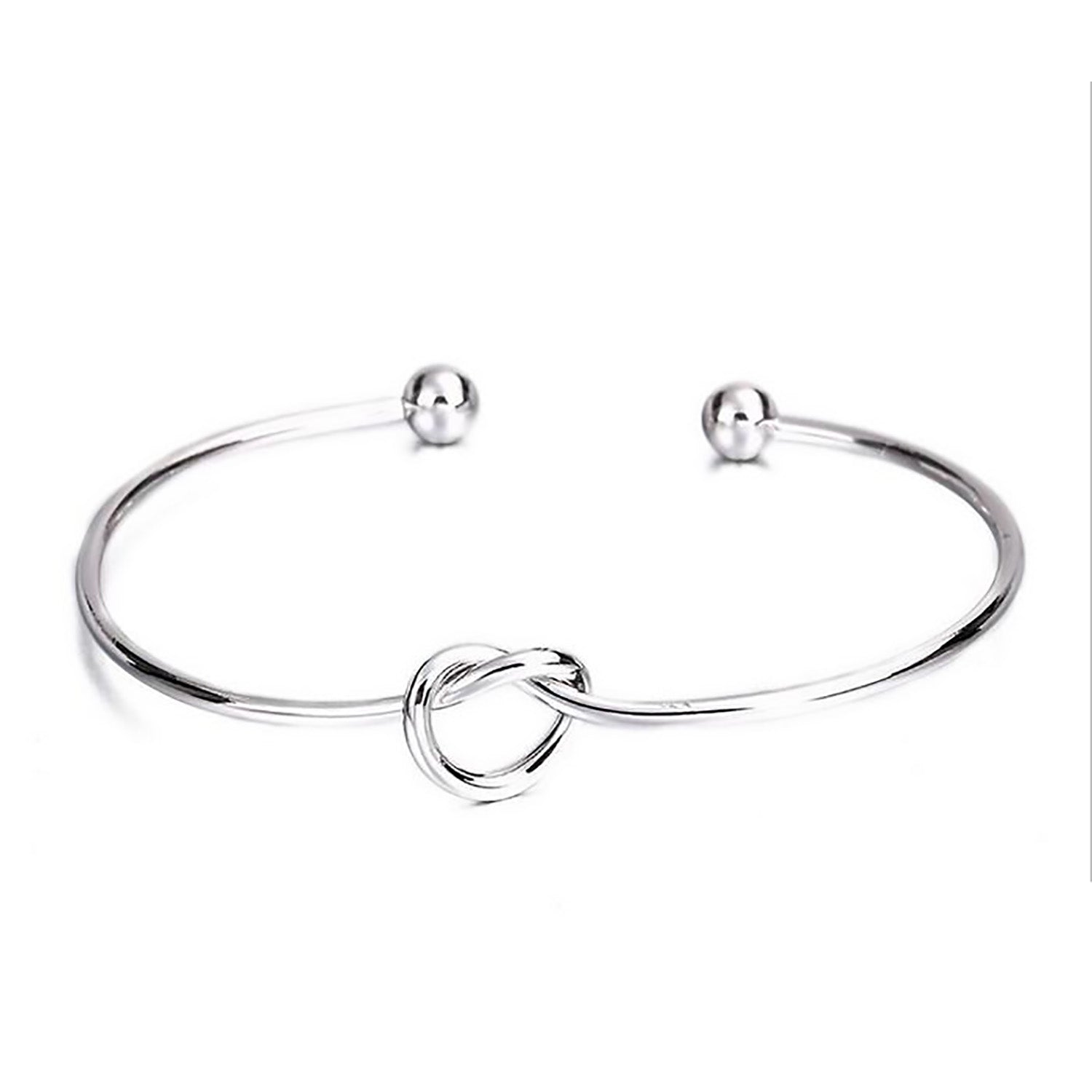 Silver Plated 3-Pack Knot Bangles