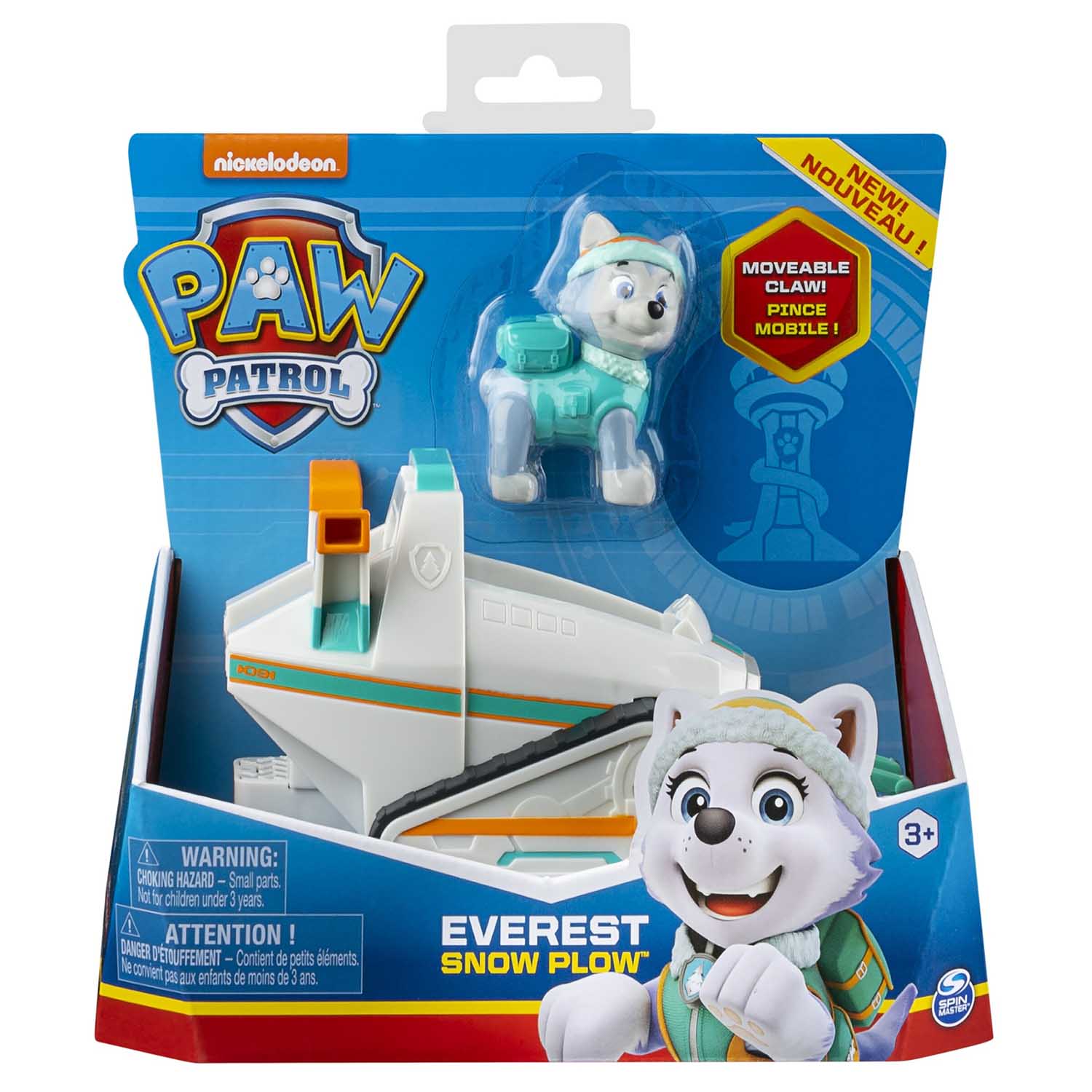 Paw Patrol - Everest Snow Plow Vehicle with Collectible Figure