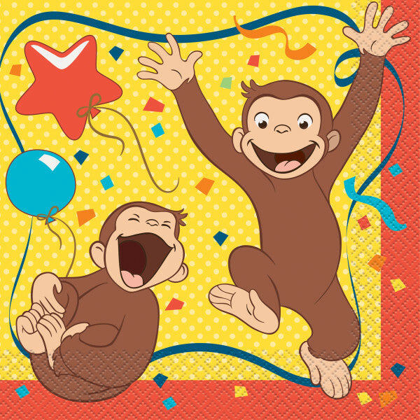Curious George Party Luncheon Napkins [16 per Pack]