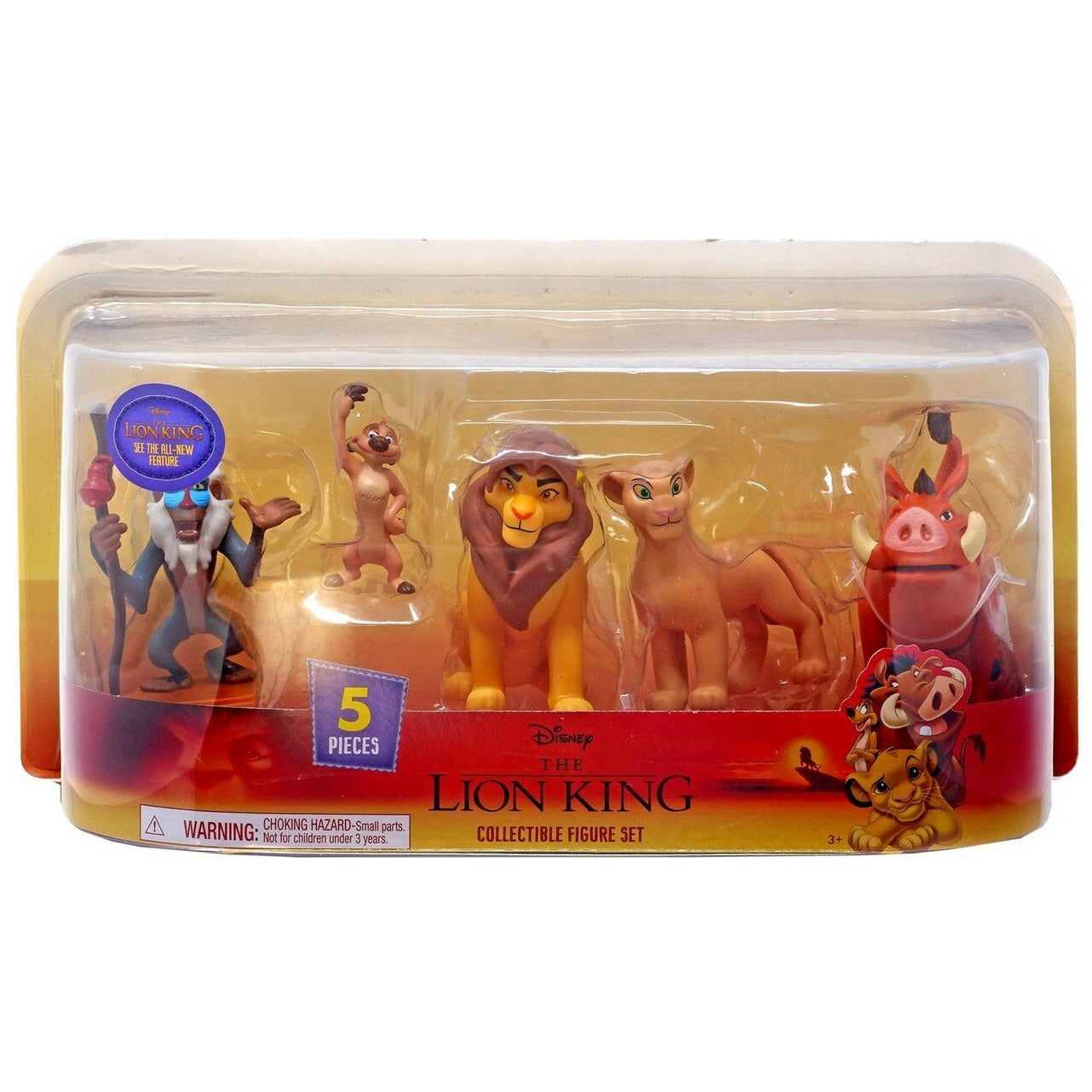 Disney The Lion King Rafiki, Nala, Simba, Timon & Pumbaa Figure 5-Pack