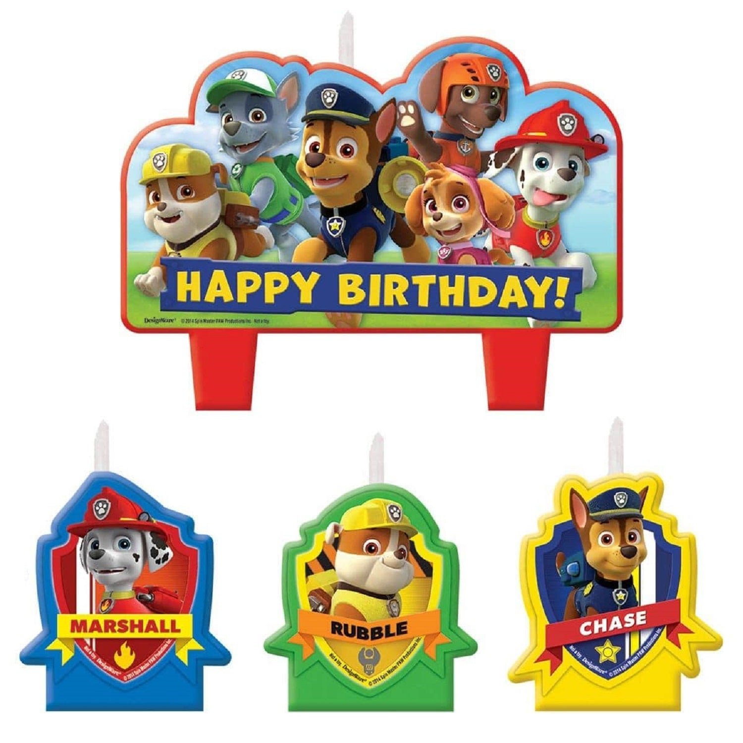 Paw Patrol Candle Set - 4 Candles