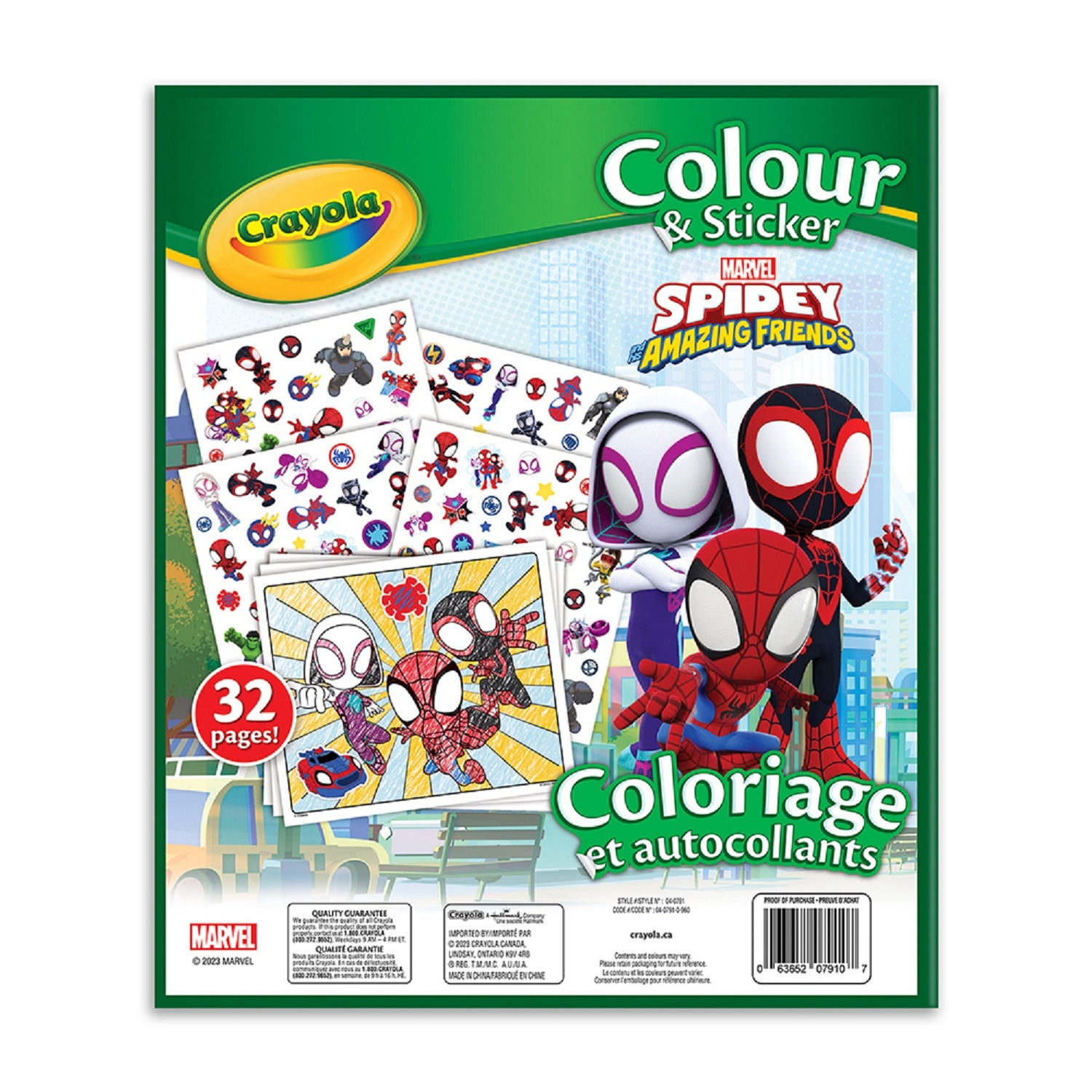Crayola - Colour & Sticker - Spidey & Friends