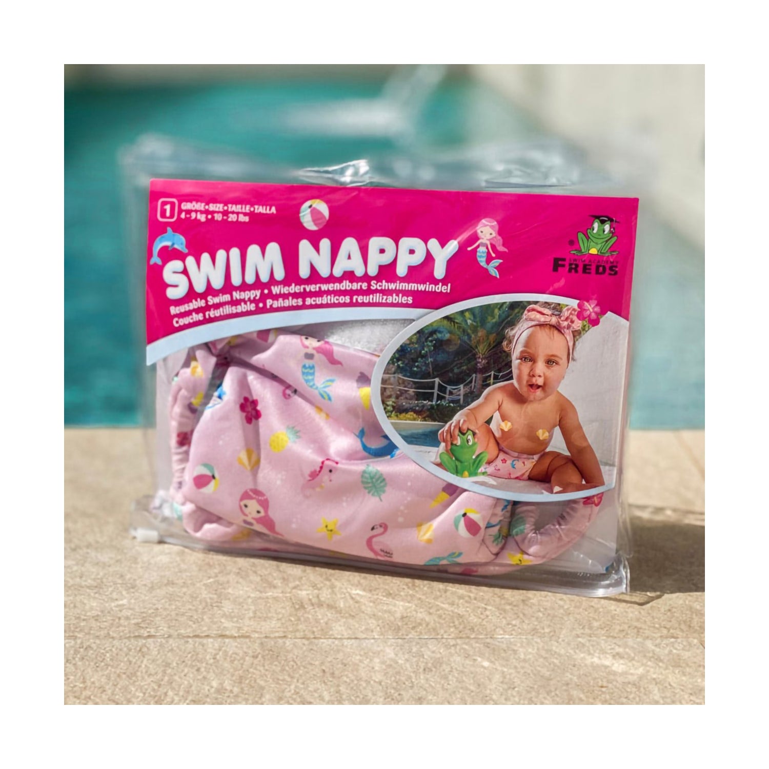 Fred's Swim Academy Swim Nappy - Pink, Size 2