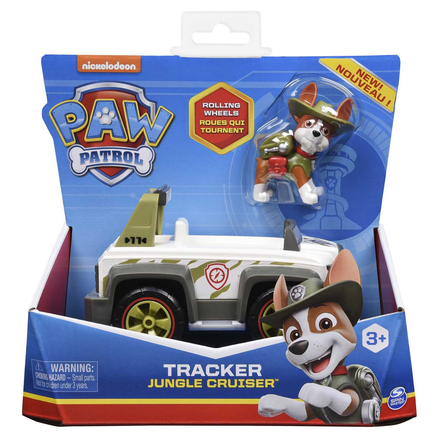 Paw Patrol - Tracker Jungle Cruiser Vehicle with Collectible Figure